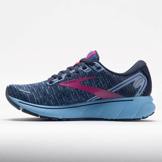 Peacoat / Blissful Blue / Fushsia Orthofeet Brooks Ghost 14 Women's Running Shoes | KNIYB4062