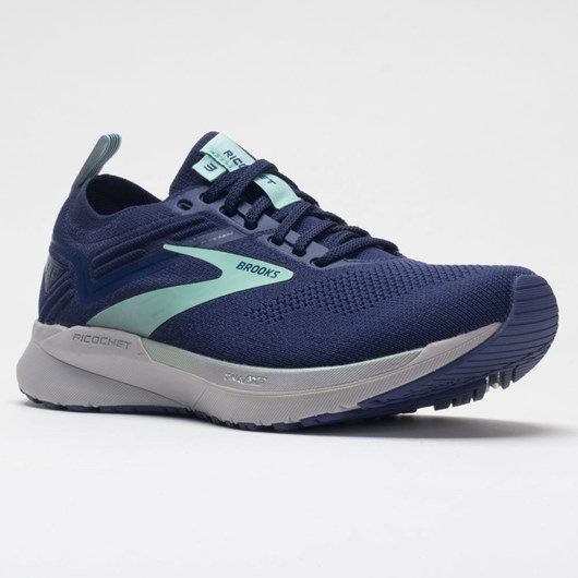 Peacoat / Ribbon / Blue Tint Orthofeet Brooks Ricochet 3 Women's Running Shoes | DCFLM4168