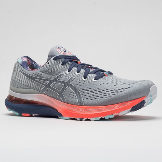 Piedmont Gray / Thunder Blue Orthofeet ASICS GEL-Kayano 28 Men's Running Shoes | UJPET5218