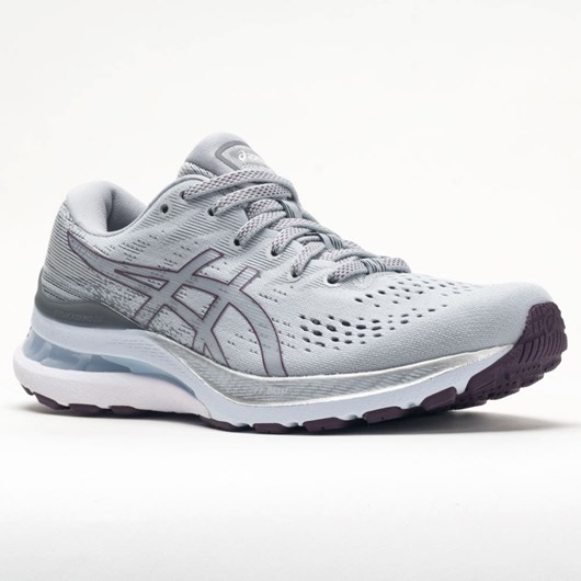 Piedmont Grey / Deep Plum Orthofeet ASICS GEL-Kayano 28 Women's Running Shoes | QMURB1396