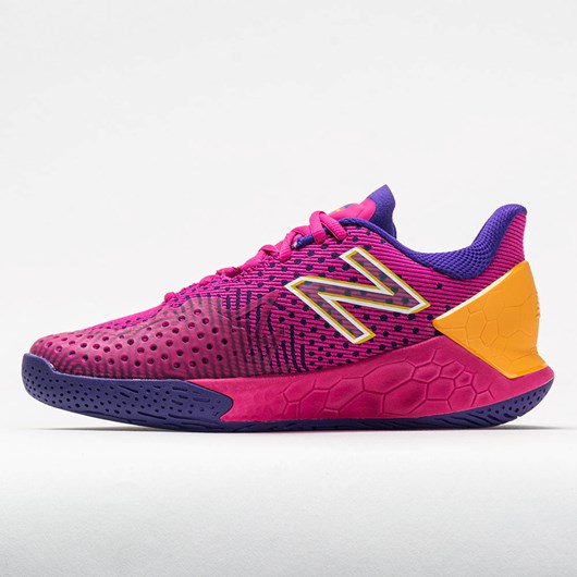 Pink Glo / Deep Violet Orthofeet New Balance Fresh Foam Lav v2 Women's Tennis Shoes | IYMXB3187