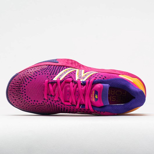 Pink Glo / Deep Violet Orthofeet New Balance Fresh Foam Lav v2 Women's Tennis Shoes | IYMXB3187