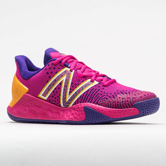 Pink Glo / Deep Violet Orthofeet New Balance Fresh Foam Lav v2 Women's Tennis Shoes | IYMXB3187