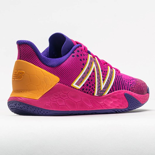 Pink Glo / Deep Violet Orthofeet New Balance Fresh Foam Lav v2 Women's Tennis Shoes | IYMXB3187