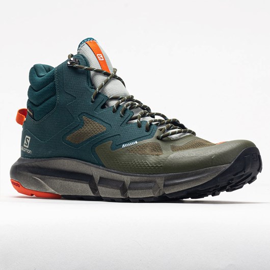 Ponderosa Pine / Olive Night Orthofeet Salomon Predict Hike Mid GTX Men's Hiking Shoes | VXHYE5346