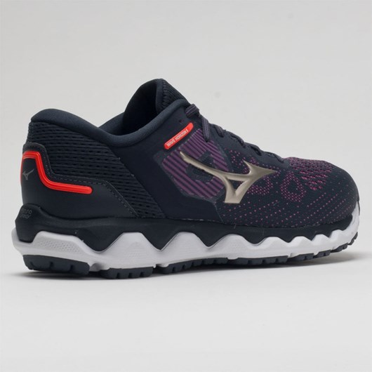 Pop Violet / Platinum Gold Orthofeet Mizuno Wave Horizon 5 Women's Running Shoes | AKNHX0579