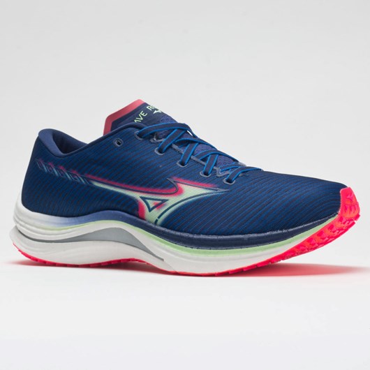 Princess Blue / Paradise Pink Orthofeet Mizuno Wave Rebellion Men's Running Shoes | HAIBT2315