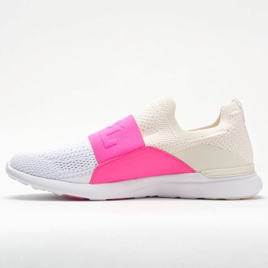 Pristine / Fusion Pink / White Orthofeet APL TechLoom Bliss Women's Lifestyle Sneakers | RZOTF4320