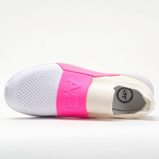 Pristine / Fusion Pink / White Orthofeet APL TechLoom Bliss Women's Lifestyle Sneakers | RZOTF4320