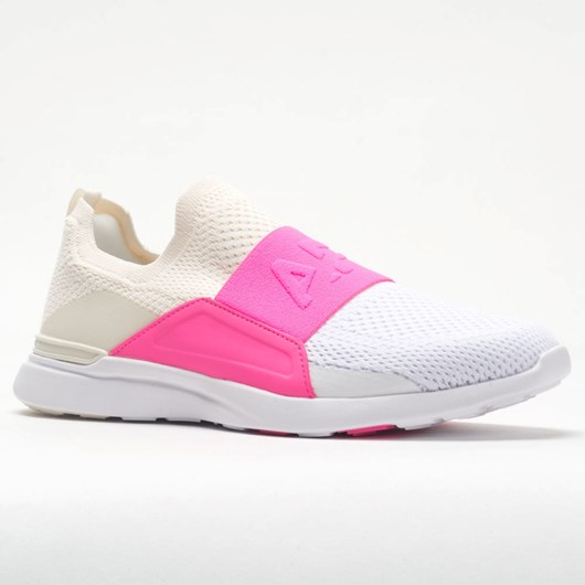 Pristine / Fusion Pink / White Orthofeet APL TechLoom Bliss Women's Lifestyle Sneakers | RZOTF4320