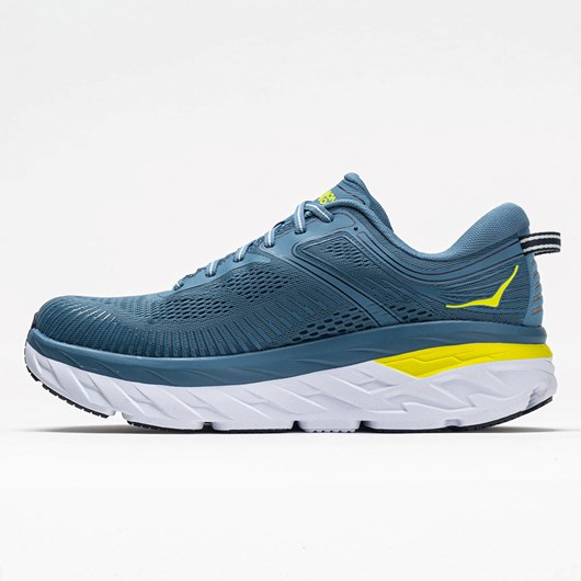 Provincial Blue / Citrus Orthofeet Hoka One One Bondi 7 Men's Running Shoes | EPACD6825