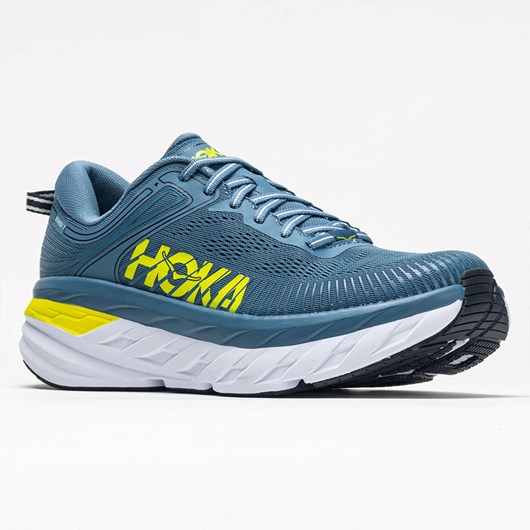 Provincial Blue / Citrus Orthofeet Hoka One One Bondi 7 Men's Running Shoes | EPACD6825