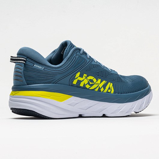 Provincial Blue / Citrus Orthofeet Hoka One One Bondi 7 Men's Running Shoes | EPACD6825