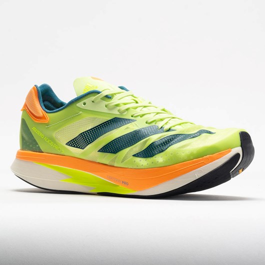 Pulse Lime / Real Teal / Flash Orange Orthofeet adidas adizero Adios Pro 2 Men's Running Shoes | KJRIG4305