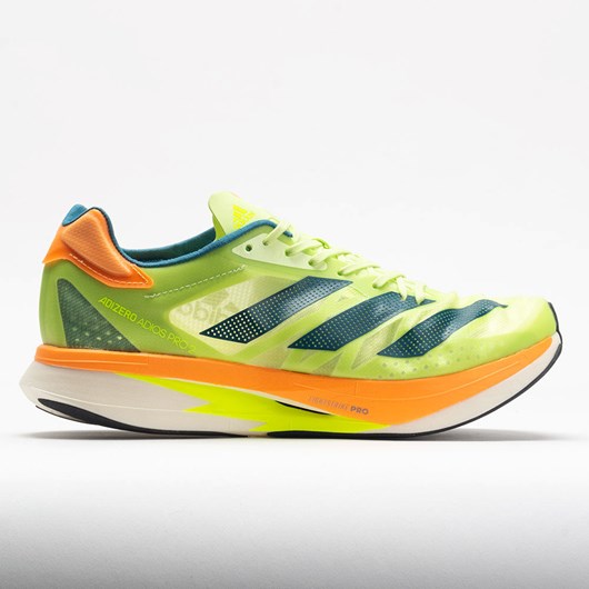 Pulse Lime / Real Teal / Flash Orange Orthofeet adidas adizero Adios Pro 2 Men\'s Running Shoes | KJRIG4305