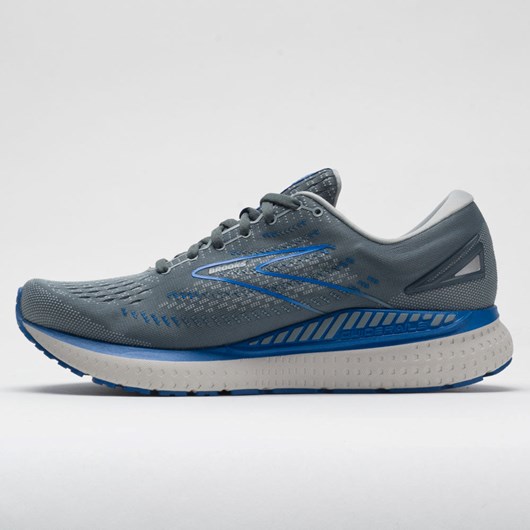 Quarry / Gray / Dark Blue Orthofeet Brooks Glycerin GTS 19 Men's Running Shoes | FQKGO7183