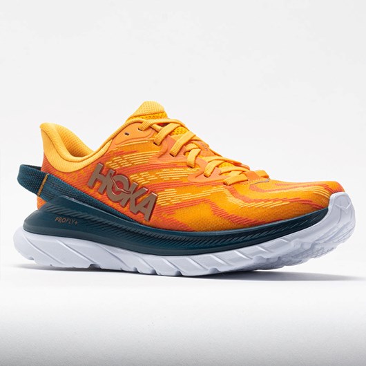 Radiant Yellow / Camellia Orthofeet HOKA Mach Supersonic Men's Running Shoes | YHTLV9751