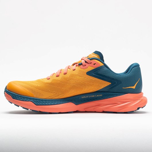 Radiant Yellow / Camellia Orthofeet Hoka One One Zinal Women's Trail Running Shoes | QDBSO2840