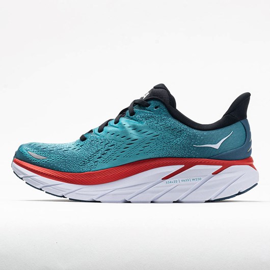 Real Teal / Aquarelle Orthofeet Hoka One One Clifton 8 Men's Running Shoes | NCHFR1645