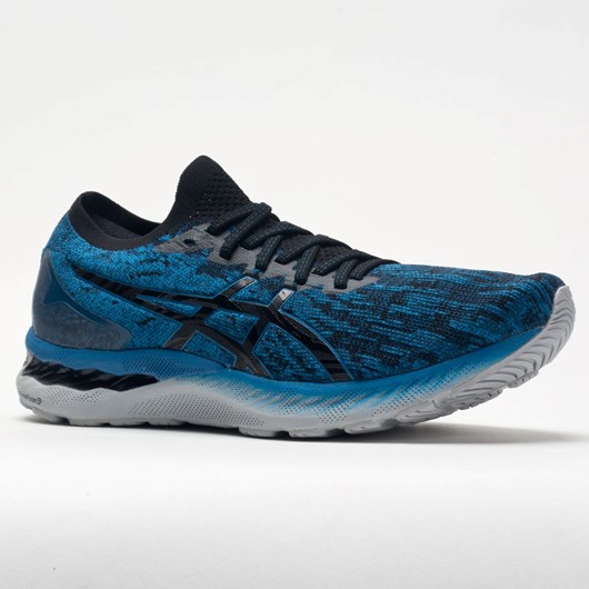 Reborn Blue / Black Orthofeet ASICS GEL-Nimbus 23 Knit Men's Running Shoes | NSGXP4865