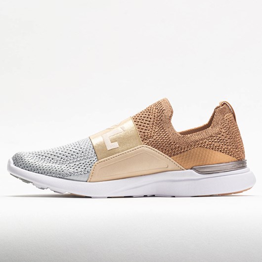 Rose Gold / Champagne / Metallic Silver Orthofeet APL TechLoom Bliss Women's Lifestyle Sneakers | YLSGU7645