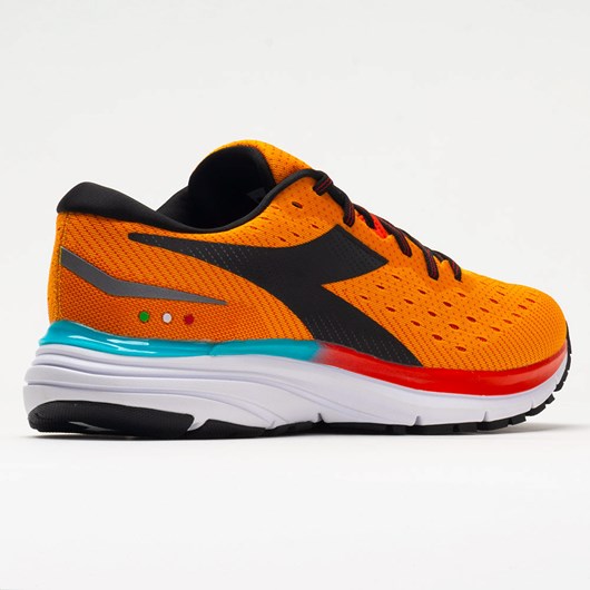 Saffron / Black / Fiesta Orthofeet Diadora Mythos Blushield 6 Men's Running Shoes | CBJFR1374