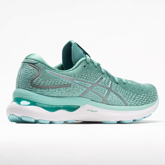 Sage / Clear Blue Orthofeet ASICS GEL-Nimbus 24 Women's Running Shoes | RPJLQ0579