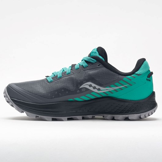 Shadow / Jade Orthofeet Saucony Peregrine 11 Women's Trail Running Shoes | OKVLI0273