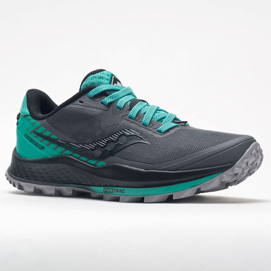 Shadow / Jade Orthofeet Saucony Peregrine 11 Women's Trail Running Shoes | OKVLI0273