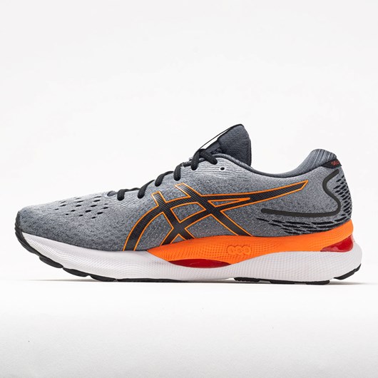 Sheet Rock / Shocking Orange Orthofeet ASICS GEL-Nimbus 24 Men's Running Shoes | MLYBV2347