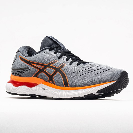 Sheet Rock / Shocking Orange Orthofeet ASICS GEL-Nimbus 24 Men's Running Shoes | MLYBV2347