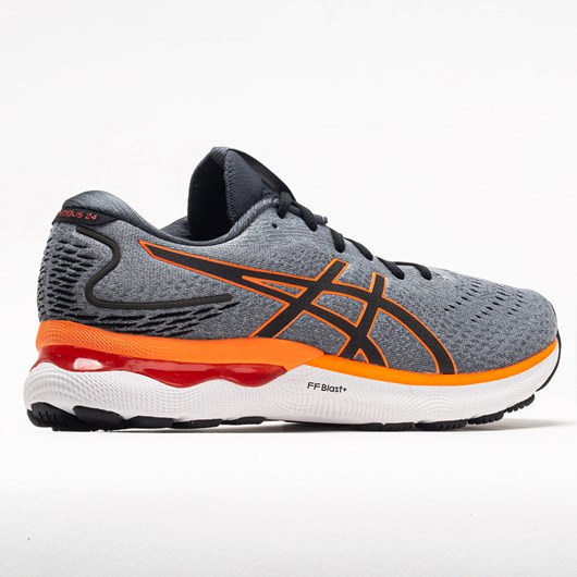 Sheet Rock / Shocking Orange Orthofeet ASICS GEL-Nimbus 24 Men's Running Shoes | MLYBV2347