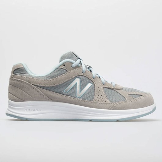 Silver / Aqua Orthofeet New Balance 877 Women\'s Walking Shoes | FXDBA8263