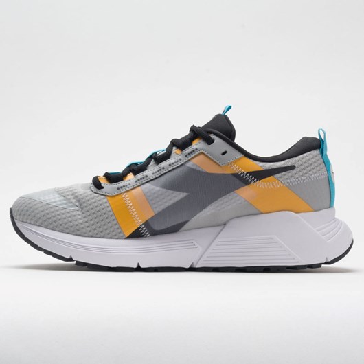 Silver / Black / Scuba Blue Orthofeet Diadora Mythos Blushield Elite TRX 2 Men's Running Shoes | FEMSD3826