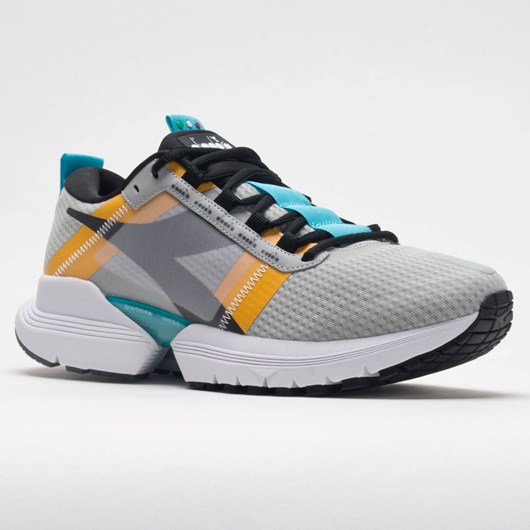 Silver / Black / Scuba Blue Orthofeet Diadora Mythos Blushield Elite TRX 2 Men's Running Shoes | FEMSD3826