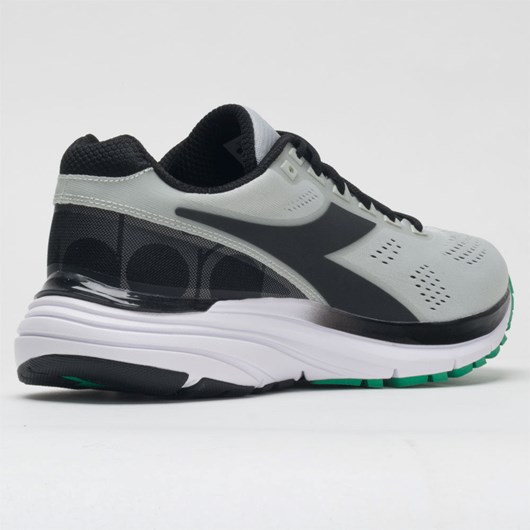 Silver / Black / White Orthofeet Diadora Mythos Blushield 5 Men's Running Shoes | TGQIR1937