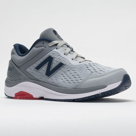 Silver Mink / Gunmetal / Natural Indigo Orthofeet New Balance 847v4 Men's Walking Shoes | MDJZT9108