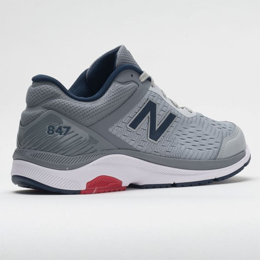 Silver Mink / Gunmetal / Natural Indigo Orthofeet New Balance 847v4 Men's Walking Shoes | MDJZT9108