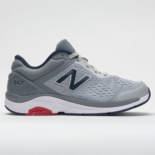 Silver Mink / Gunmetal / Natural Indigo Orthofeet New Balance 847v4 Men\'s Walking Shoes | MDJZT9108