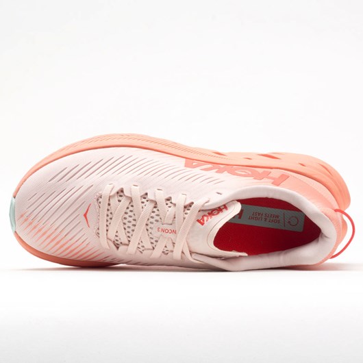 Silver Peony / Cantaloupe Orthofeet Hoka One One Rincon 3 Women's Running Shoes | ELRAM6489