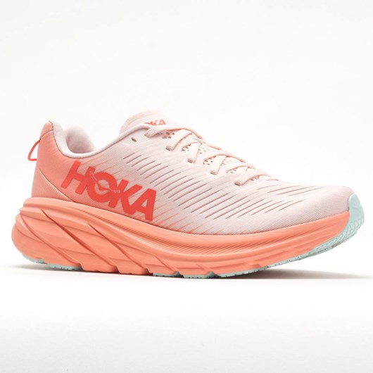 Silver Peony / Cantaloupe Orthofeet Hoka One One Rincon 3 Women's Running Shoes | ELRAM6489