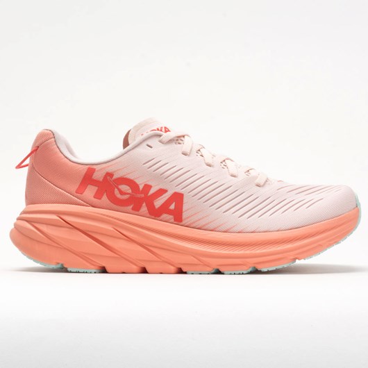 Silver Peony / Cantaloupe Orthofeet Hoka One One Rincon 3 Women\'s Running Shoes | ELRAM6489