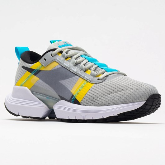 Silver / Yellow / Black Orthofeet Diadora Mythos Blushield Elite TRX 2 Women's Running Shoes | LOFUP4761