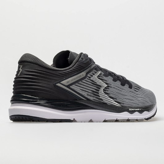 Sleet / Ebony Orthofeet 361 Sensation 4 Men's Running Shoes | NQWAL7463