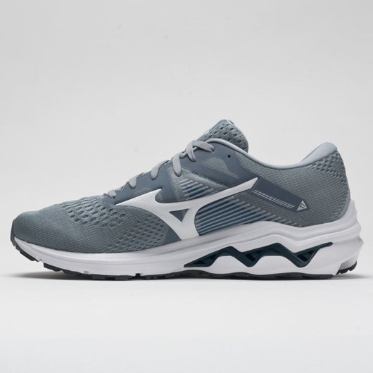 Sleet / White Orthofeet Mizuno Wave Inspire 17 Men's Running Shoes | TUBPI5120