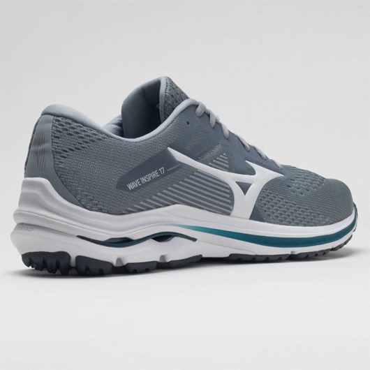 Sleet / White Orthofeet Mizuno Wave Inspire 17 Men's Running Shoes | TUBPI5120