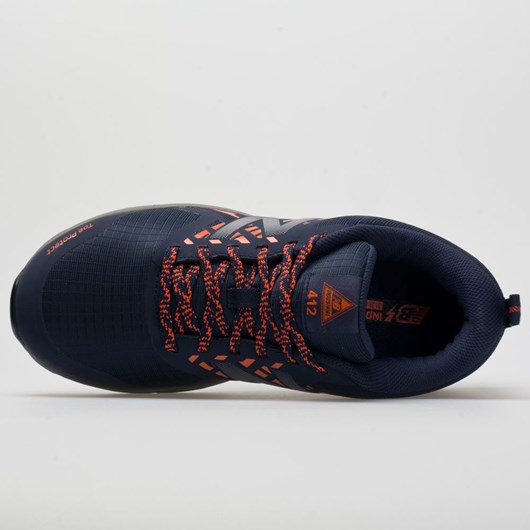 Team Navy / Team Orange / Castlerock Orthofeet New Balance 412 ESD Men's Walking Shoes | FRIXB0286