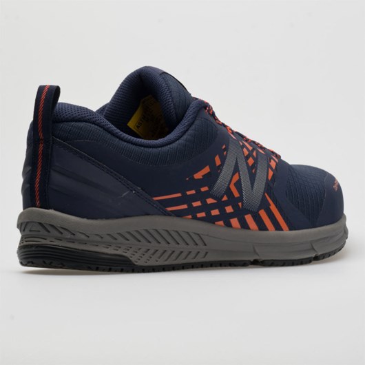 Team Navy / Team Orange / Castlerock Orthofeet New Balance 412 ESD Men's Walking Shoes | FRIXB0286