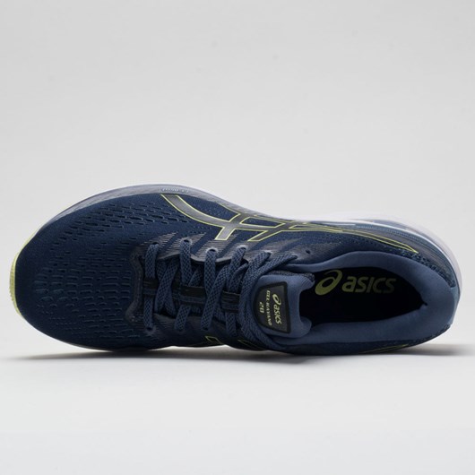 Thunder Blue / Glow Yellow Orthofeet ASICS GEL-Kayano 28 Men's Running Shoes | CRSNM5628