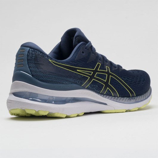 Thunder Blue / Glow Yellow Orthofeet ASICS GEL-Kayano 28 Men's Running Shoes | CRSNM5628